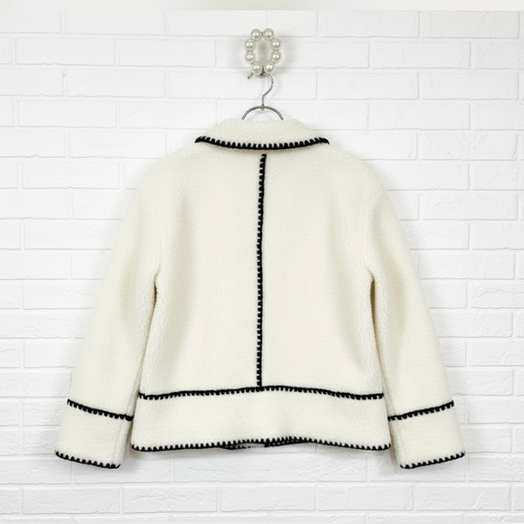 Commense Embroidered Trim Fleece Kimono Jacket - Picture 6 of 15